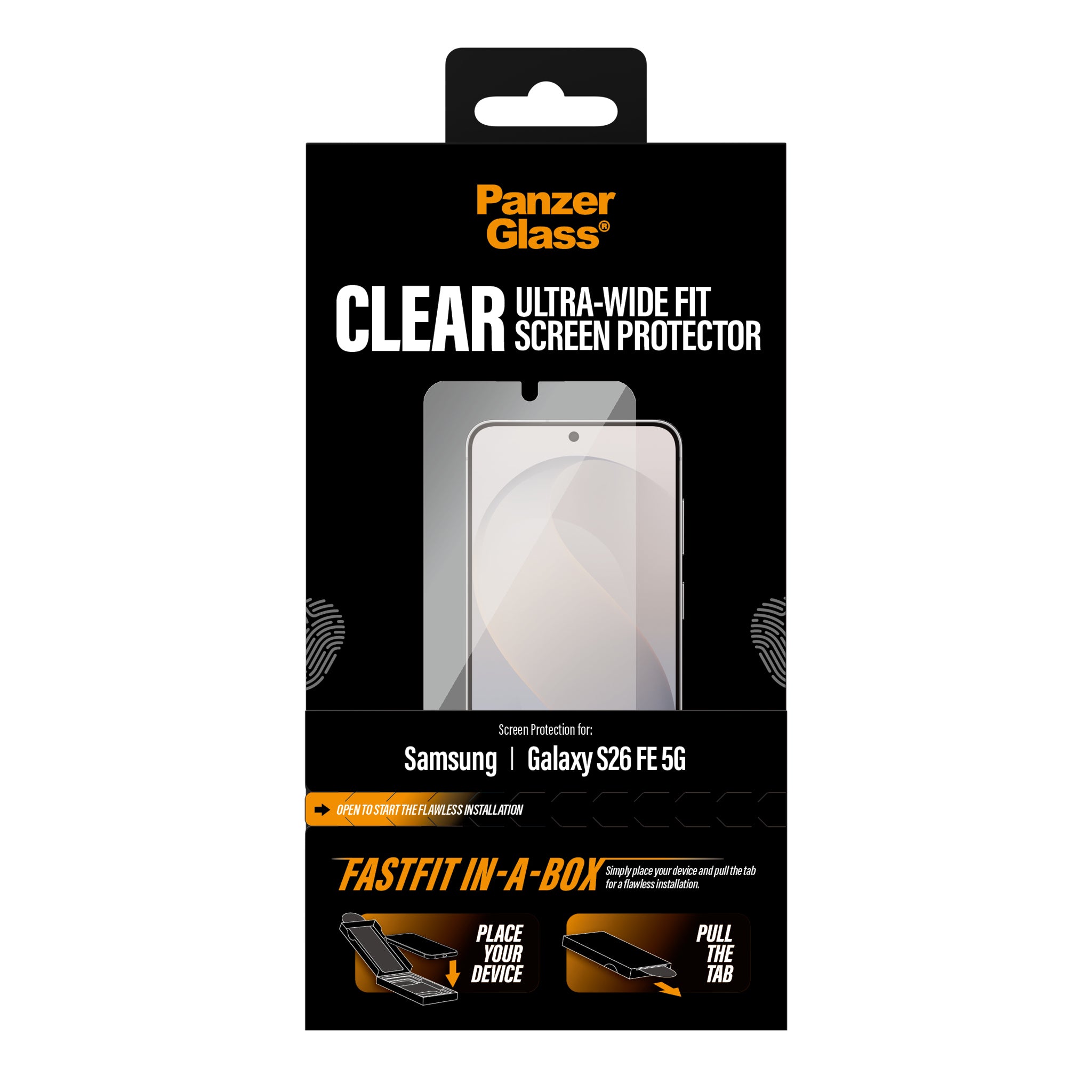 PanzerGlass® Screen Protector Samsung Galaxy S26 FE 5G | Ultra-Wide Fit w. FASTFIT IN-A-BOX